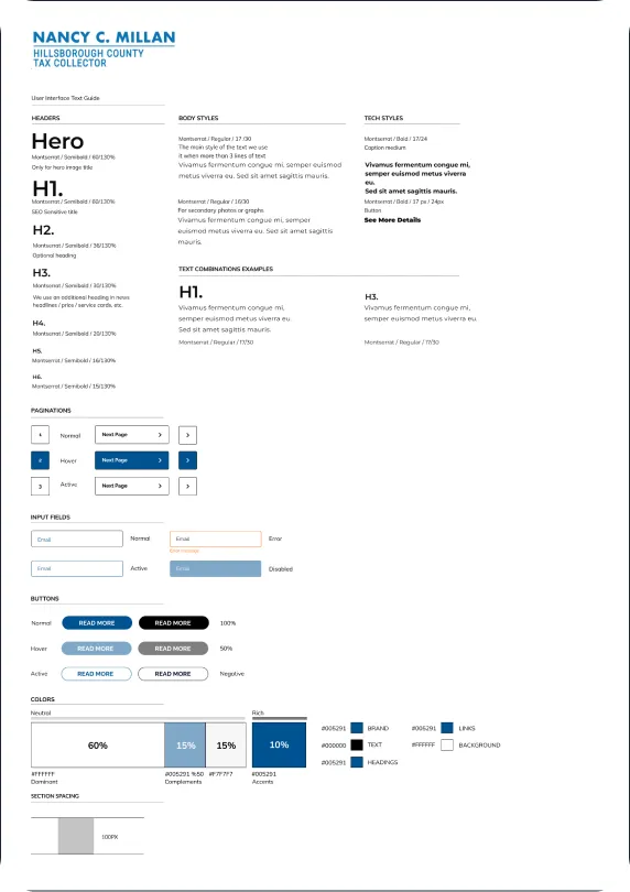 HillsTax UI system style guide