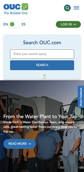 Mobile navigation menu