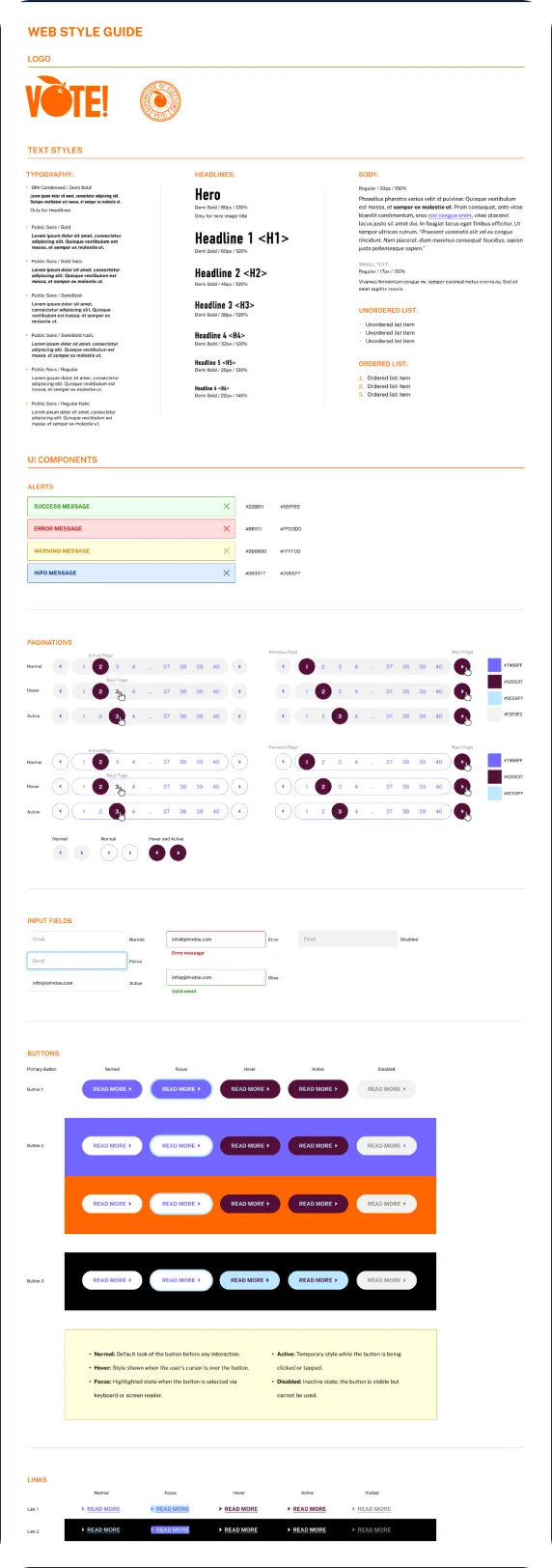 Orange County Supervisor of Elections UI style guide