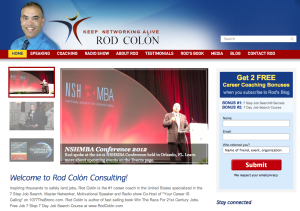 Screenshot of Rod Colón's new Orlando web design