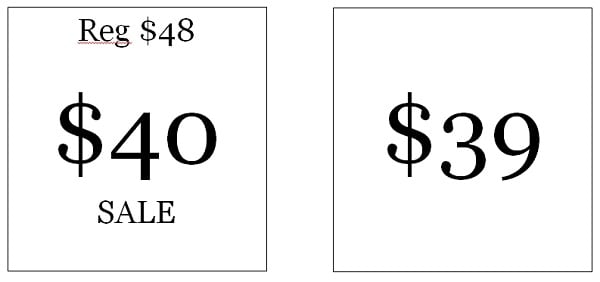 b2c marketing price drop example