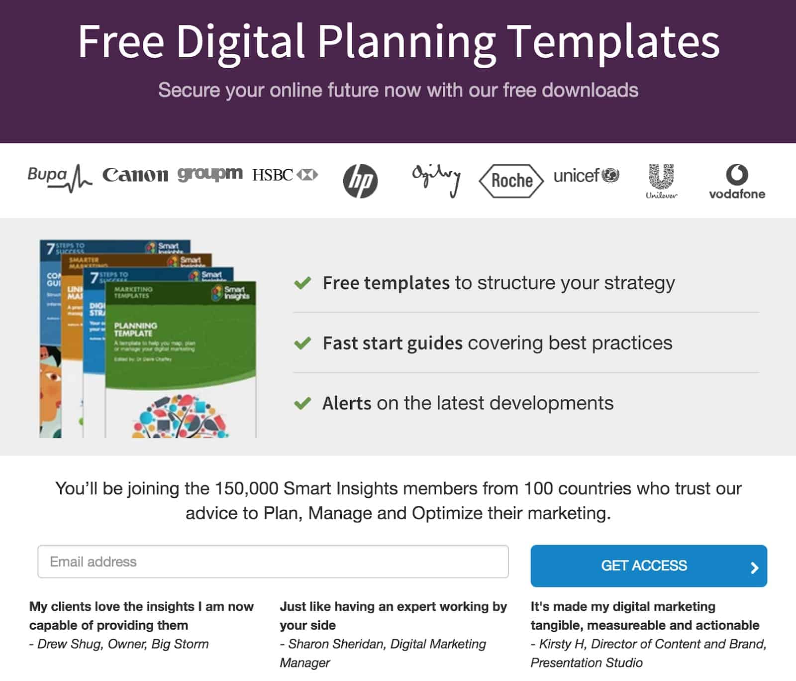 Free digital planning templates