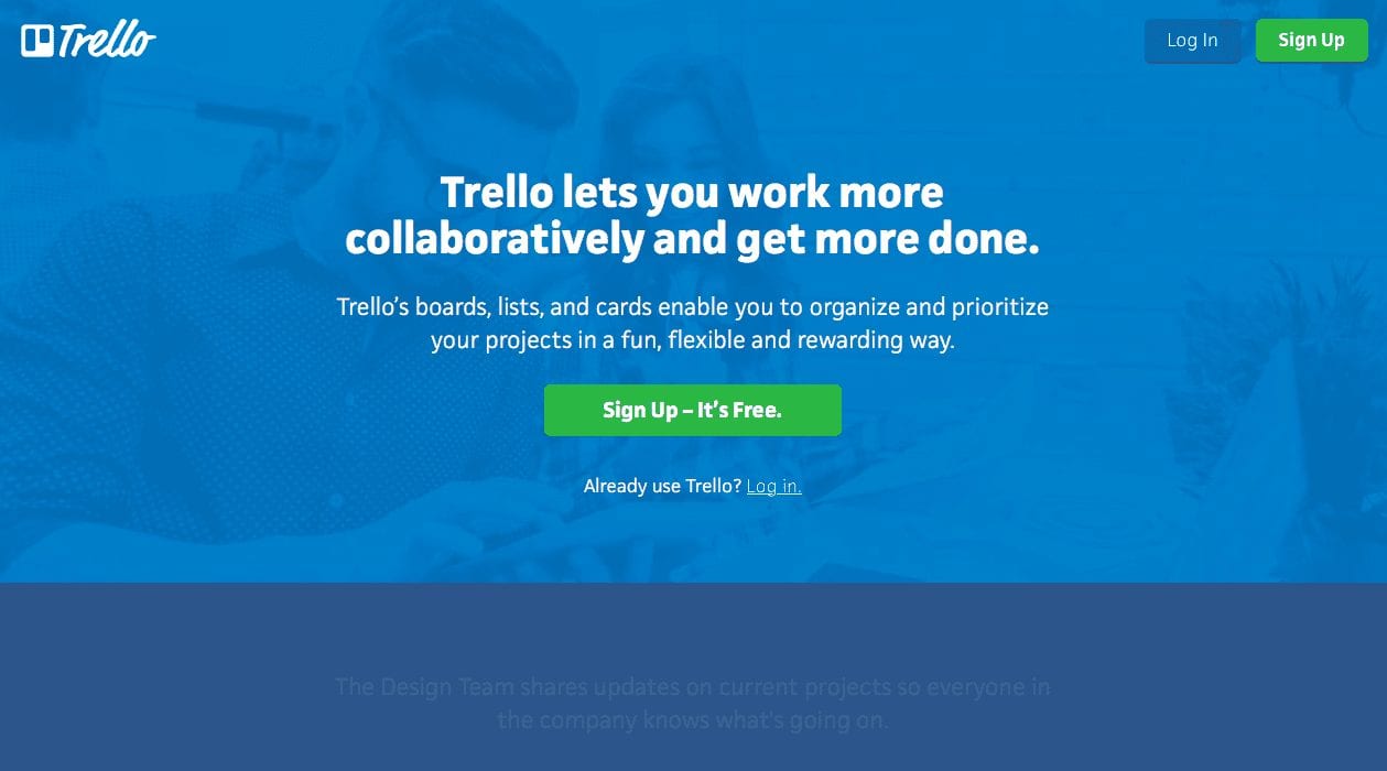 trello collaborative marketing tool