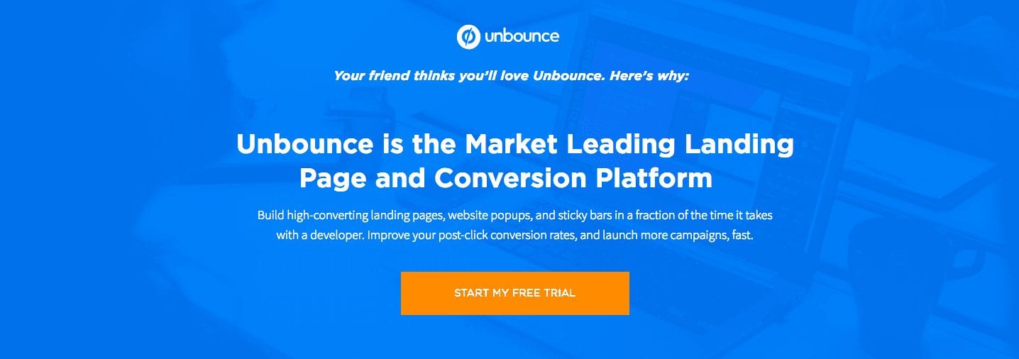 Unbounce tool for marketers