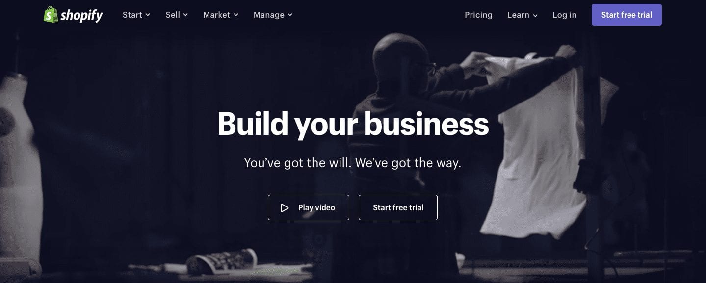 Shopify, a digital marketing tool