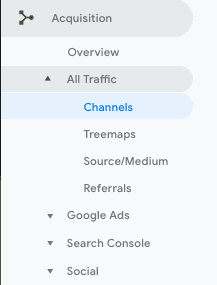 Google Analytics Marketing Channels