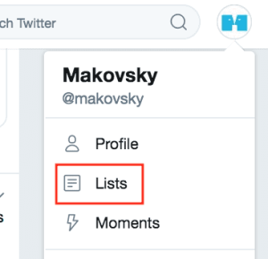 Creating a Twitter List - Step 1