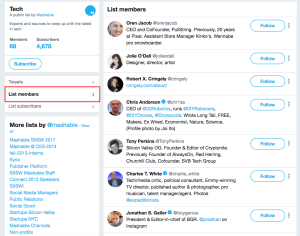 Adding Twitter List Members