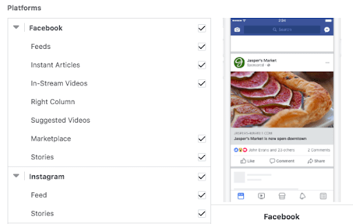 Facebook Platform Placement