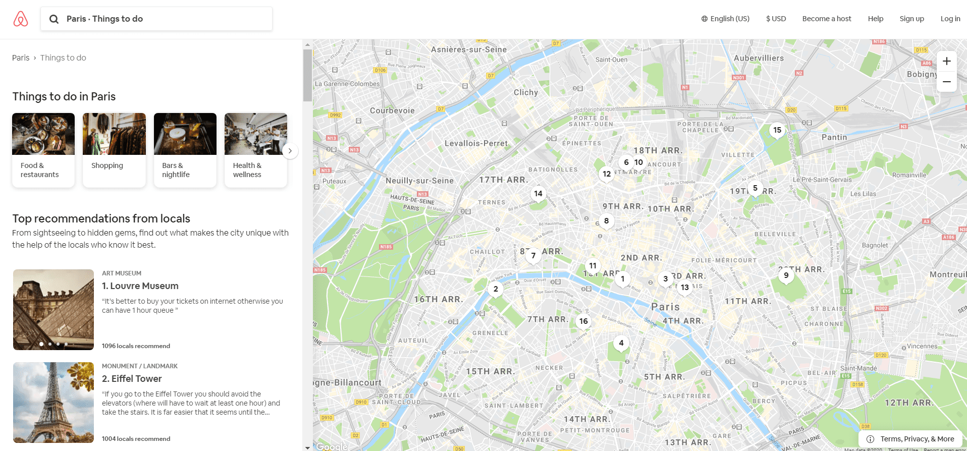 Airbnb Paris content marketing strategies