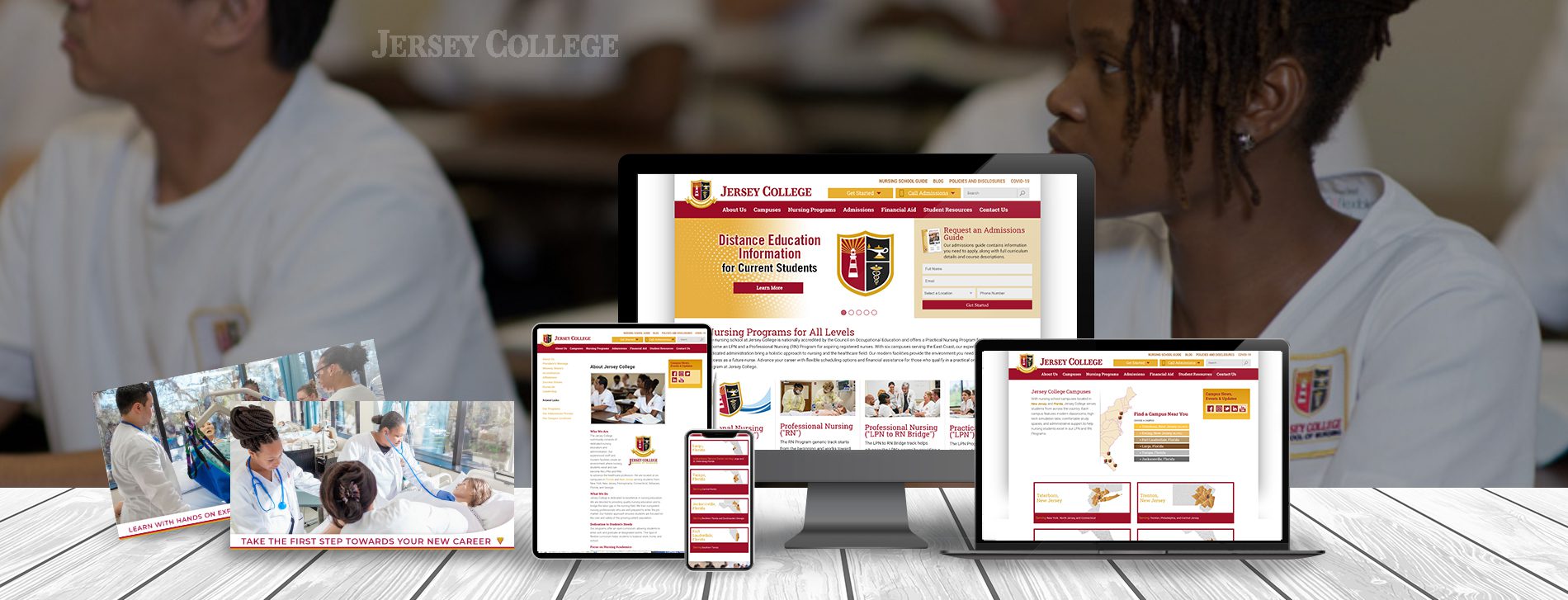 Higher Education Digital Marketing Agency | Jersey College (Digital Work)