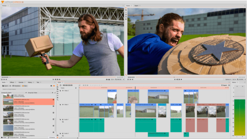 HitFilm Express in action