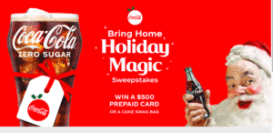 coca cola holiday landing page content marketing for manufcturers