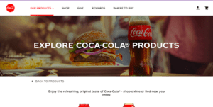 coca cola sales page content marketing for manufacturers