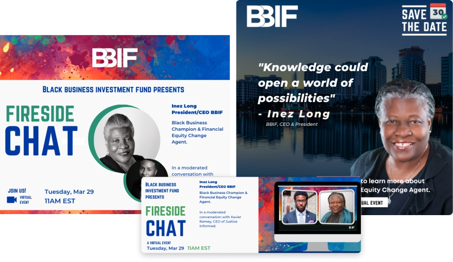 Black Business Investment Fund - a minority owned business for financial services marketing partnering with Chatter Buzz