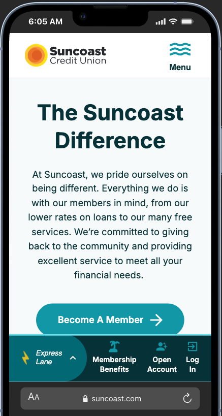 Digital Marketing Suncoast Mobile View