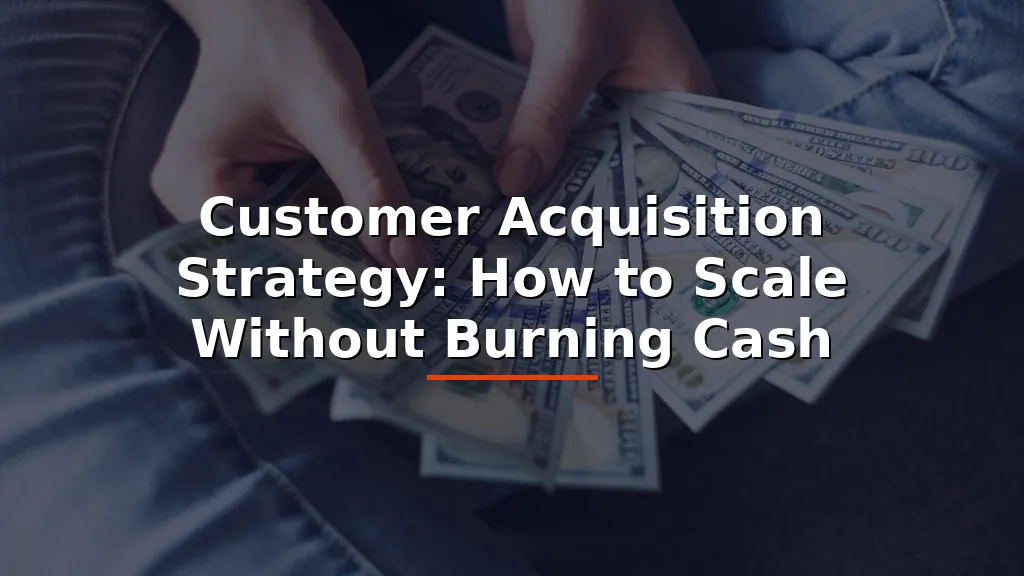 Customer Acquisition Strategy: How Mid-Market Companies Scale Without Burning Cash