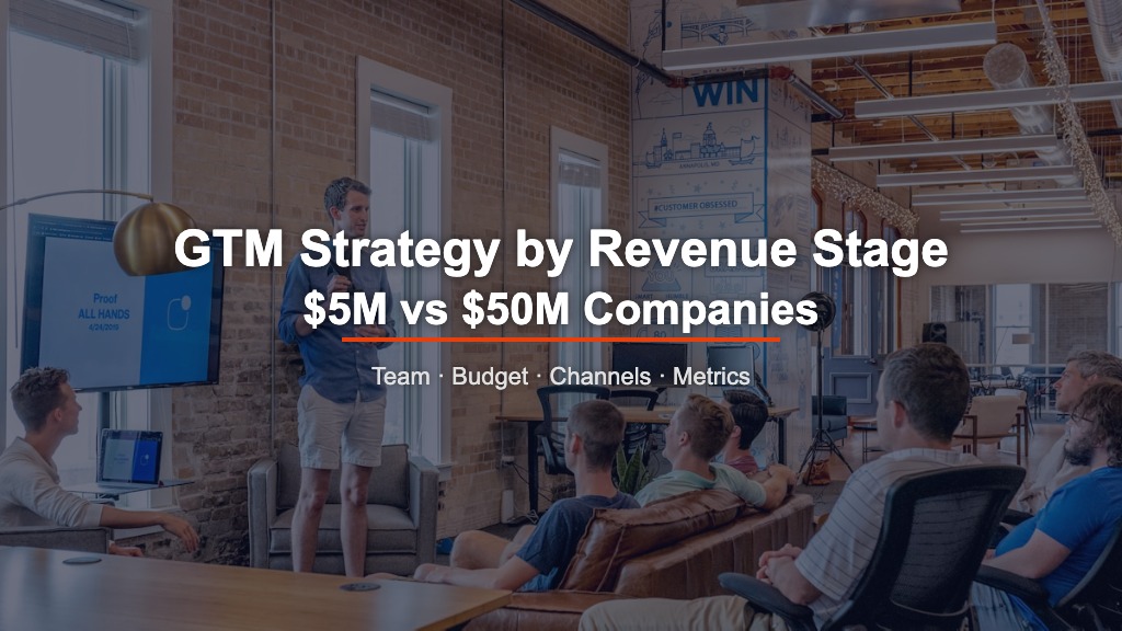GTM Strategy by Revenue Stage: What a $5M Company Needs vs a $50M Company