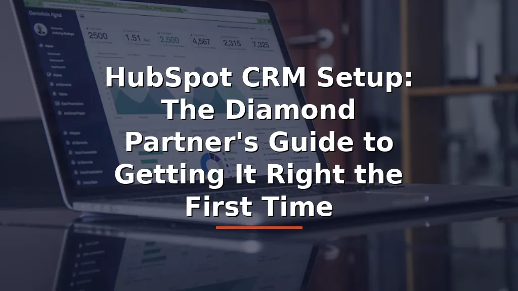 HubSpot CRM Setup: The Diamond Partner’s Guide to Getting It Right the First Time