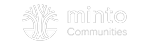 Minto Communities logo - real estate marketing client - All White
