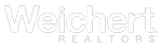 Weichert Realtors logo - real estate marketing client - All White