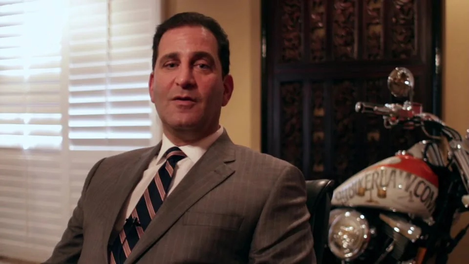 911 Biker Law attorney testimonial video about a $200,000 case from SEO alone