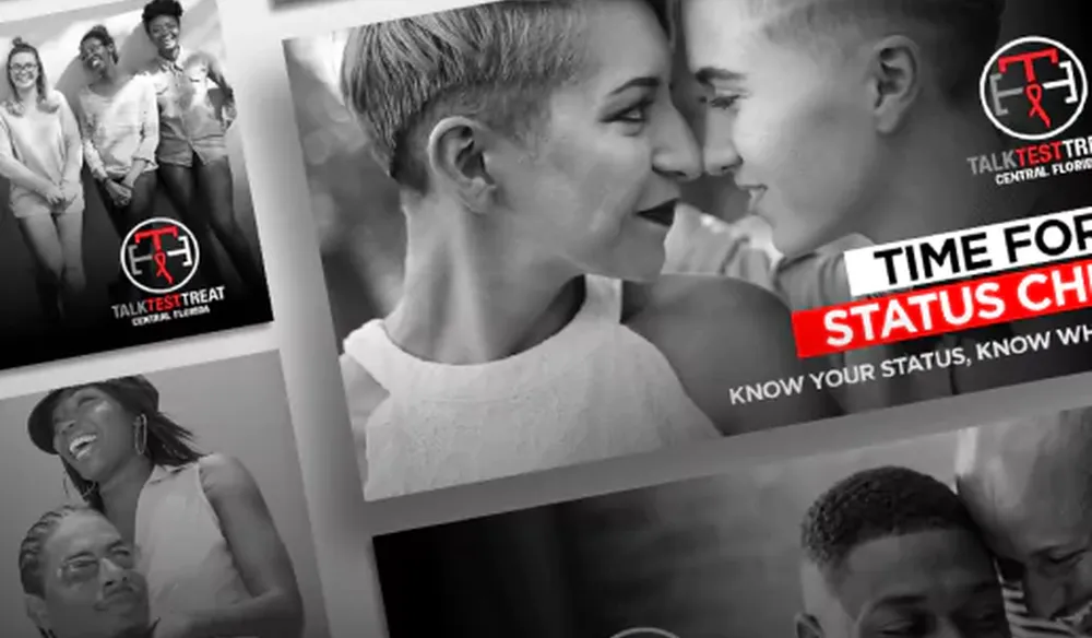 Florida Department of Health Talk Test Treat HIV outreach campaign creative, public health marketing case study