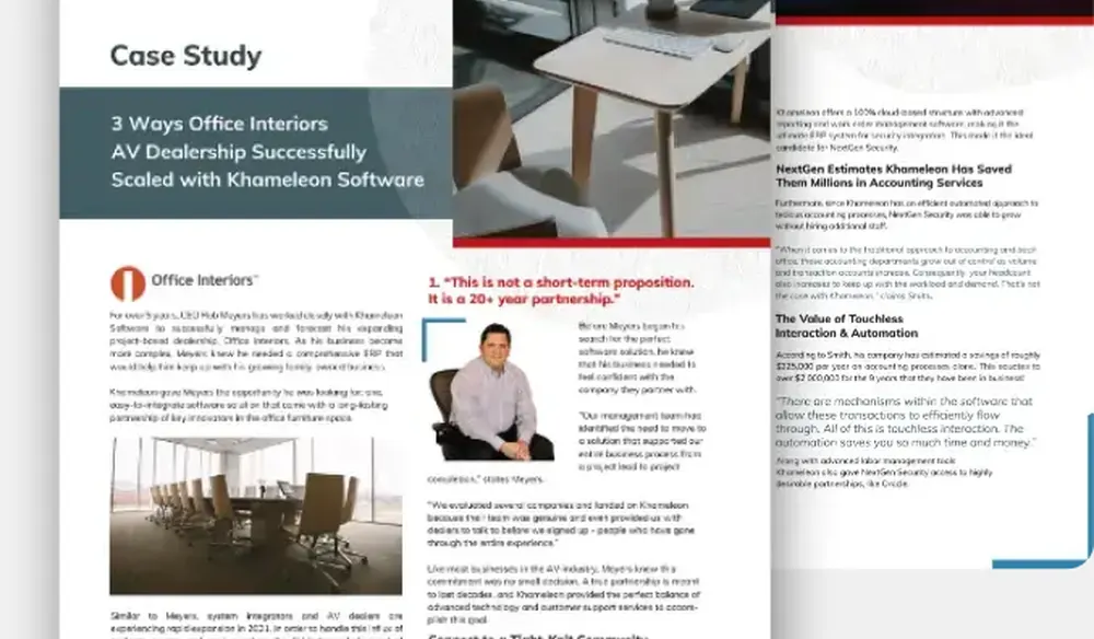 Khameleon Software ERP case study, account-based marketing results from a technology marketing agency
